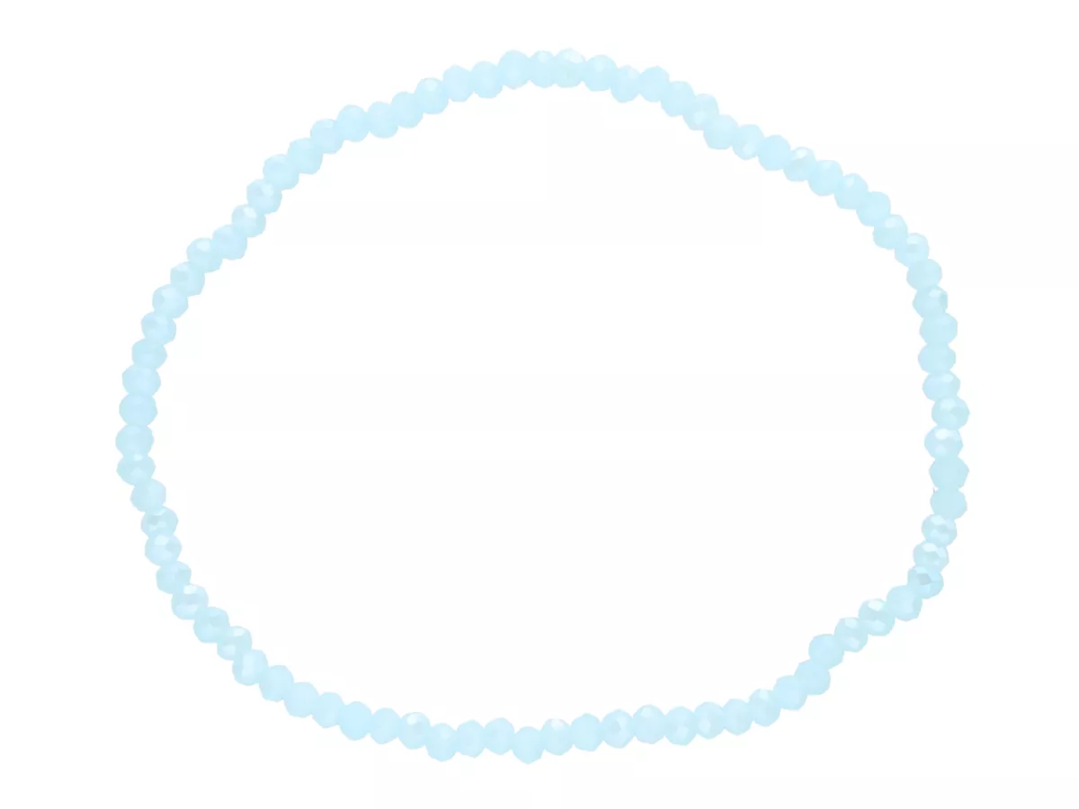 R3U30 BRANSOLETKA KRYSZTAŁKI 2,5 mm NA GUMCE