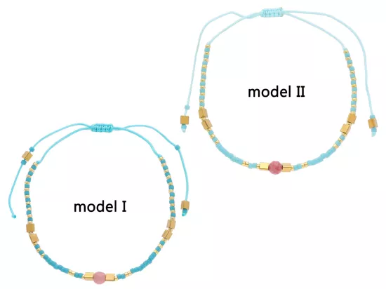 R4S91 BRANSOLETKA SHAMBALLA KRYSZTAŁKI HEMATYT JADEIT