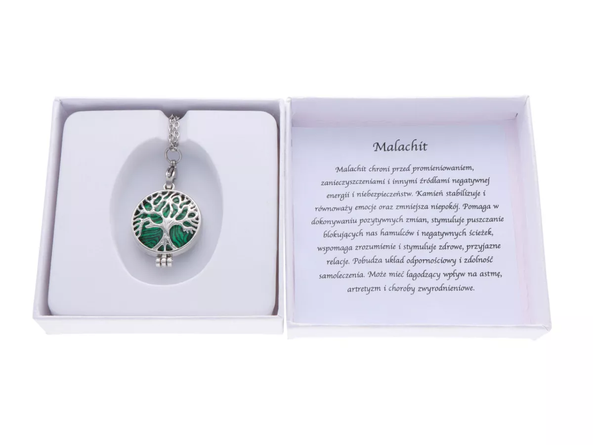 N2X59 NASZYJNIK STAL CHIRURGICZNA - MALACHIT