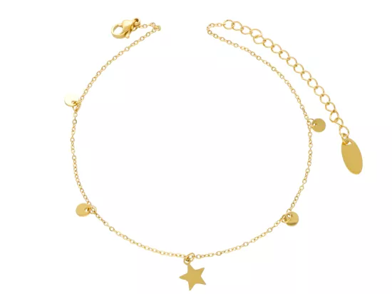 R3N13 BRANSOLETKA NA NOGĘ ZE STALI CHIRURGICZNEJ