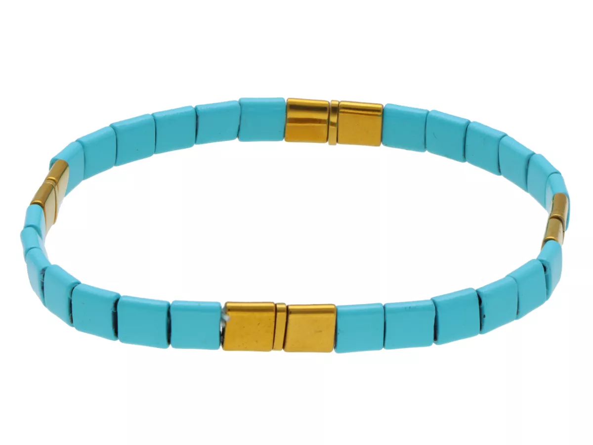 R4O48 BRANSOLETKA KORALIKI MIYUKI I HEMATYT