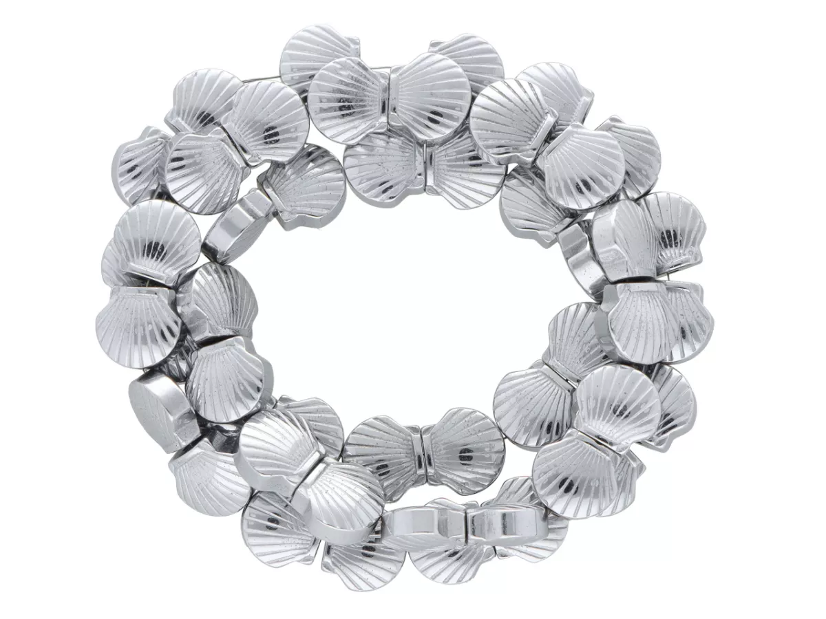 K7O64 HEMATYT MUSZELKI 9/8 mm - 1 SZNUR