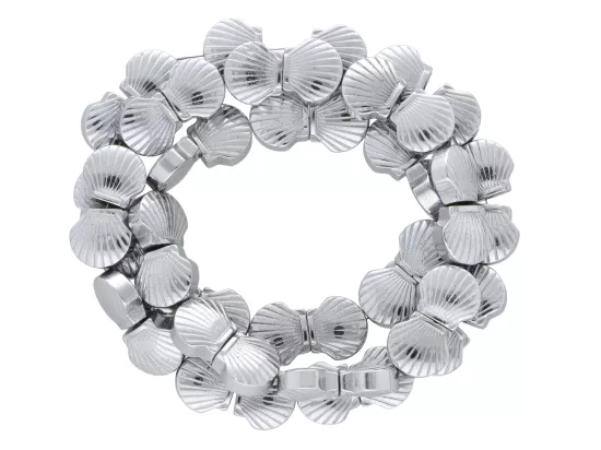 K7O64 HEMATYT MUSZELKI 9/8 mm - 1 SZNUR