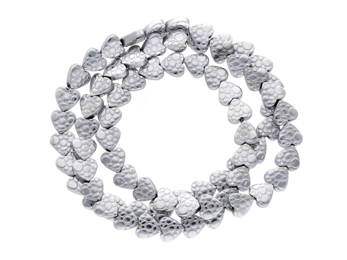 K6S99 HEMATYT SERDUSZKA 6/6 mm 1 SZNUR