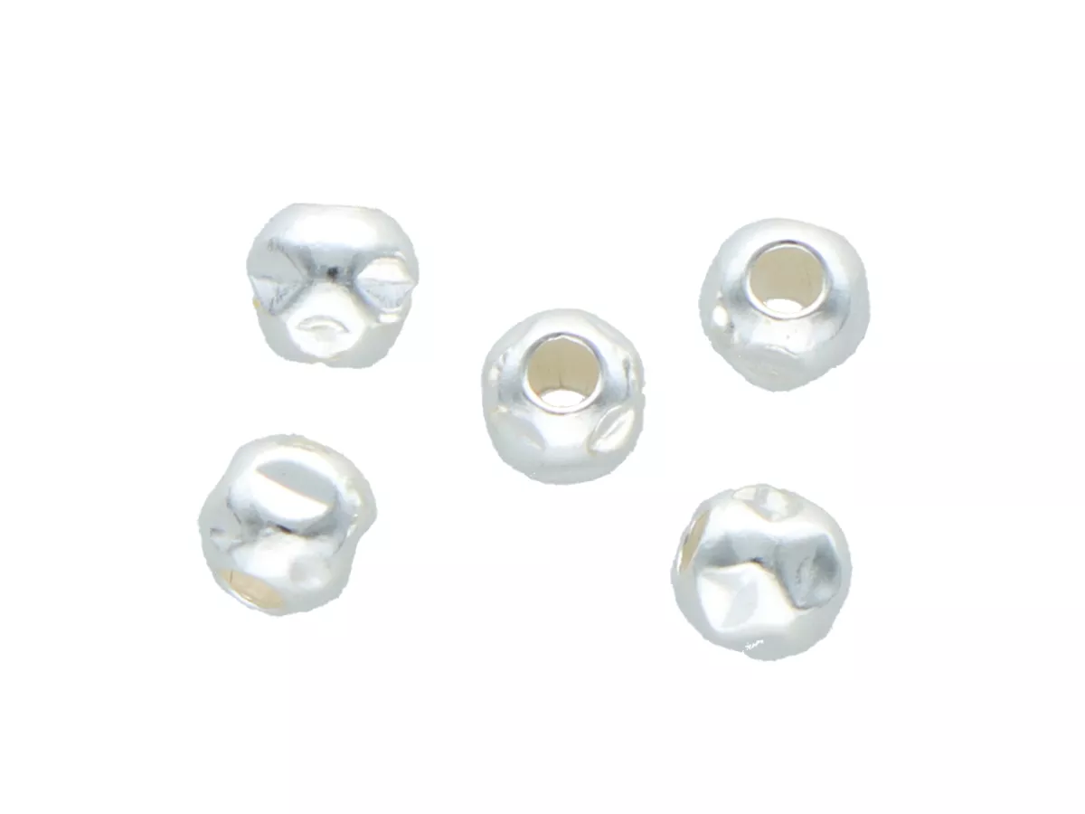 P3J06 KULKI OZDOBNE 3 mm SREBRO 925 - 5 SZTUK