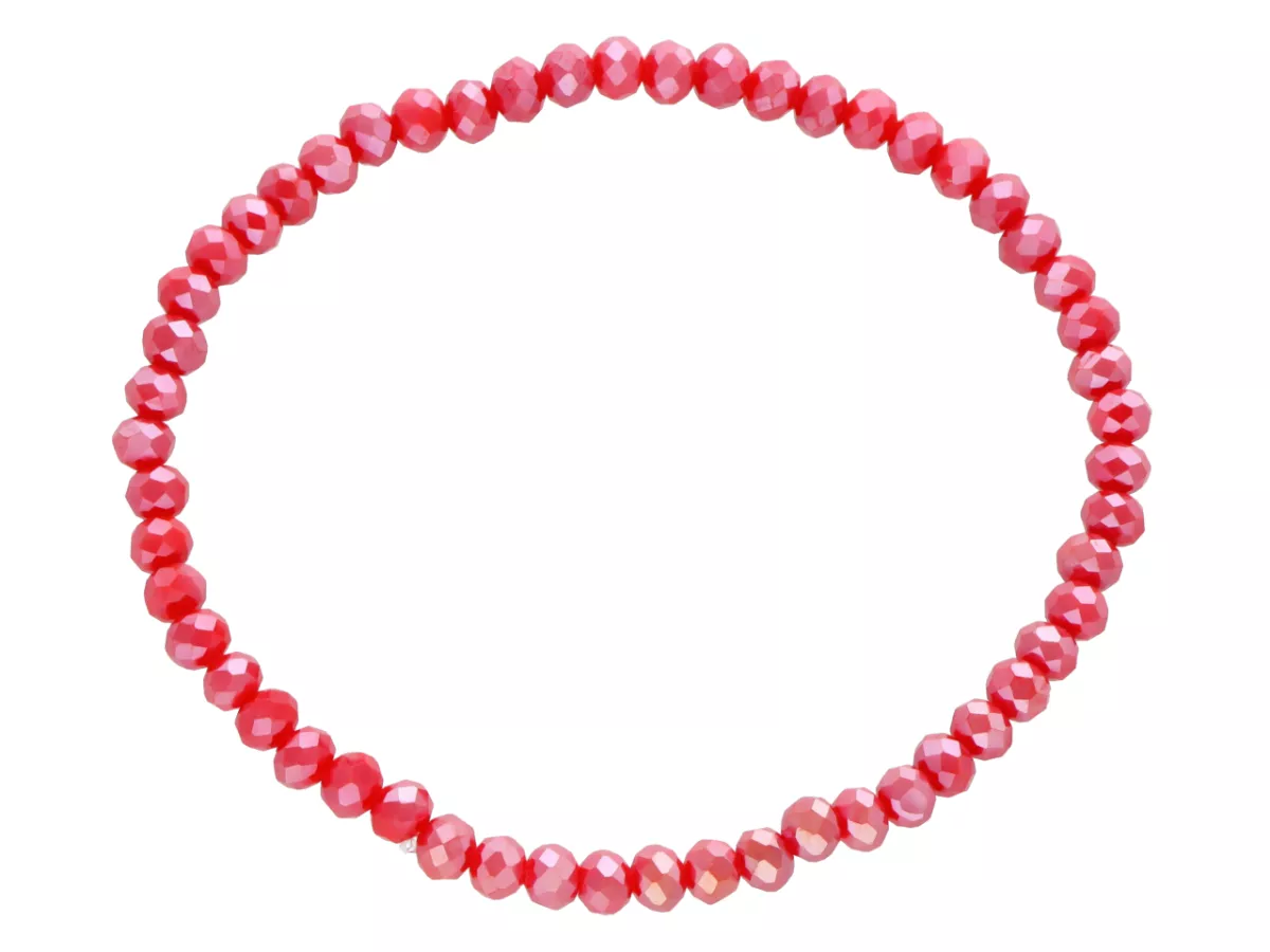 R4F67 BRANSOLETKA KRYSZTAŁKI 4,5 mm NA GUMCE