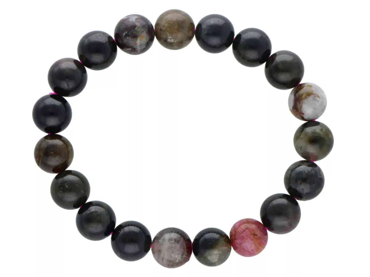 R3P77 BRANSOLETKA TURMALIN KULE 10 mm