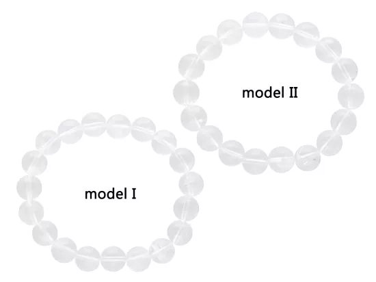 R1K88 BRANSOLETKA KRYSZTAŁ GÓRSKI KULE