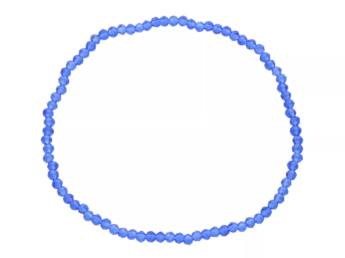 R3U27 BRANSOLETKA KRYSZTAŁKI 2,5 mm NA GUMCE