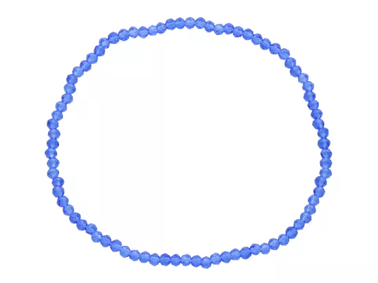 R3U27 BRANSOLETKA KRYSZTAŁKI 2,5 mm NA GUMCE