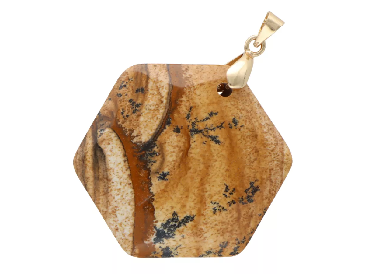 W2H76 WISIOR ZAWIESZKA JASPIS OBRAZKOWY