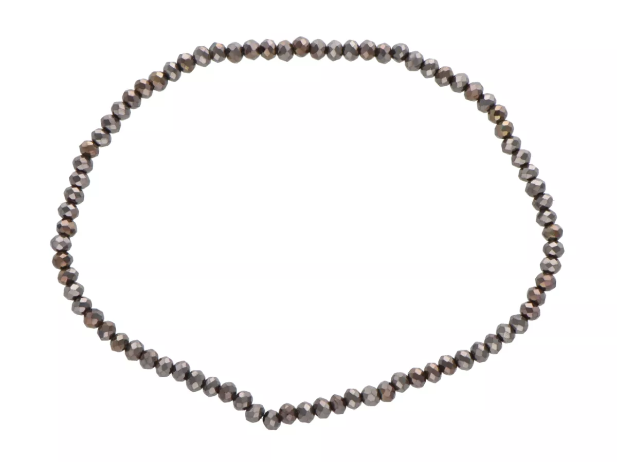 R3U44 BRANSOLETKA KRYSZTAŁKI 2,5 mm NA GUMCE