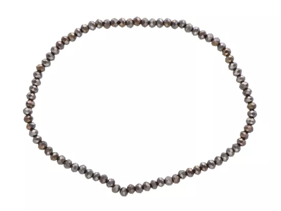 R3U44 BRANSOLETKA KRYSZTAŁKI 2,5 mm NA GUMCE