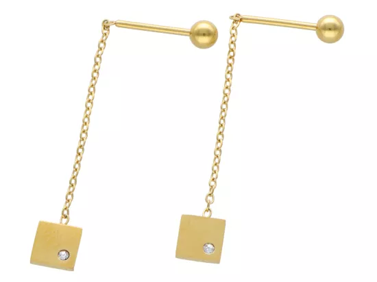 U1R72 KOLCZYKI STAL CHIRURGICZNA 1 PARA