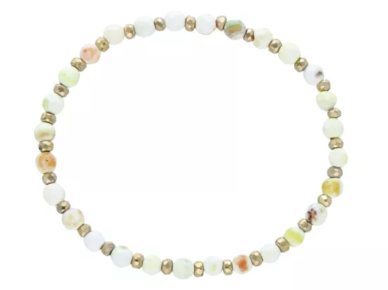 R5A98 BRANSOLETKA AGAT I HEMATYT