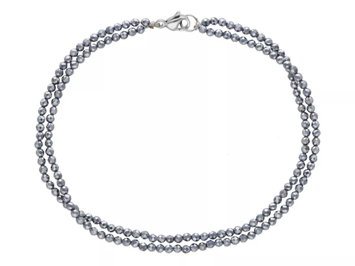 R3B57 BRANSOLETKA TERAHERTZ KULE FASETOWANE 2 mm