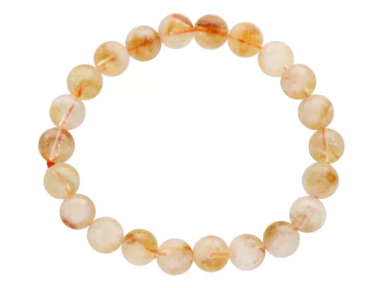 R4H44 BRANSOLETKA CYTRYN KULE 10 mm