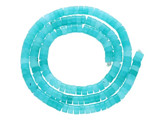 K7C99 KWARC NIEBIAŃSKI WALCE 4 mm - 1 SZNUR