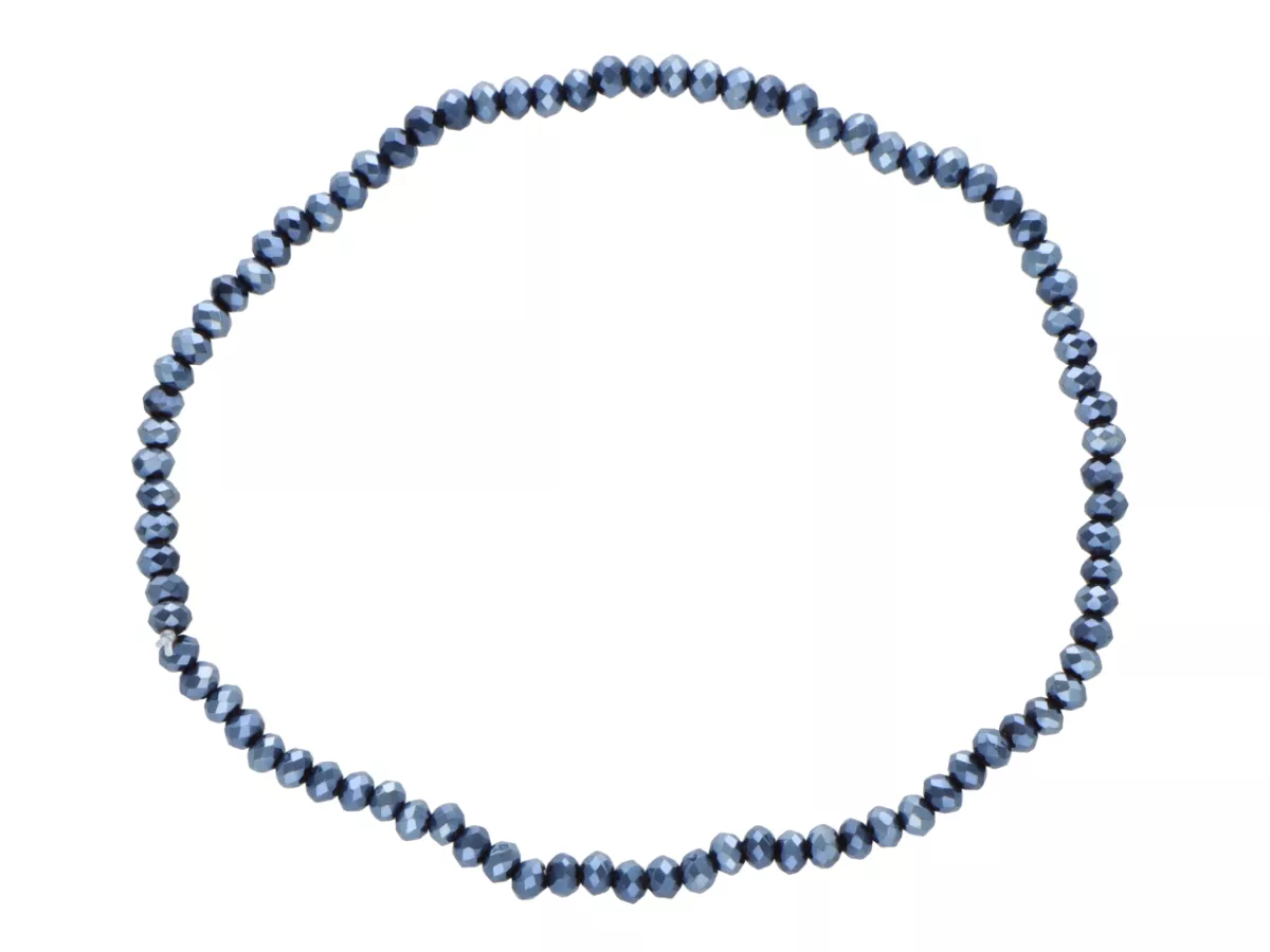 R4B82 BRANSOLETKA KRYSZTAŁKI 2,5 mm NA GUMCE