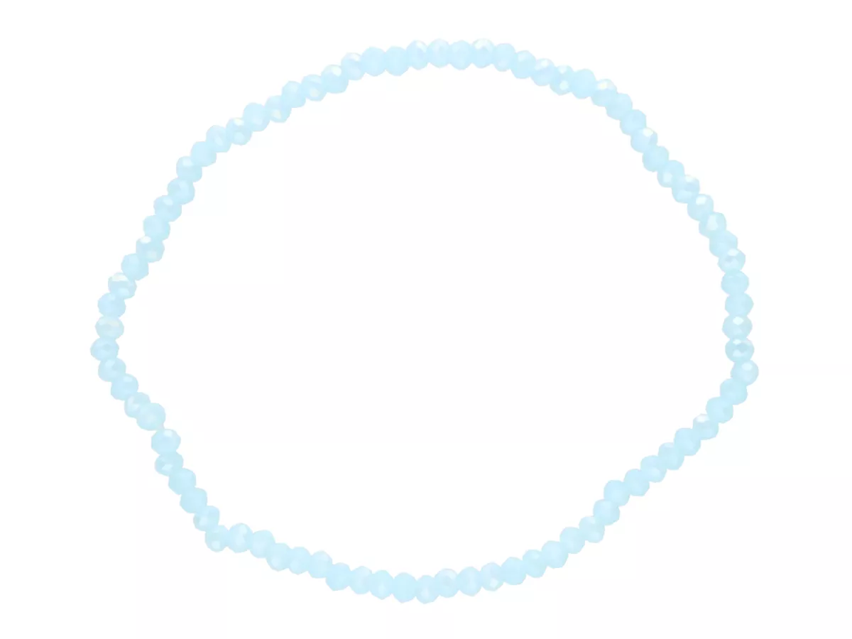 R3U25 BRANSOLETKA KRYSZTAŁKI 2,5 mm NA GUMCE