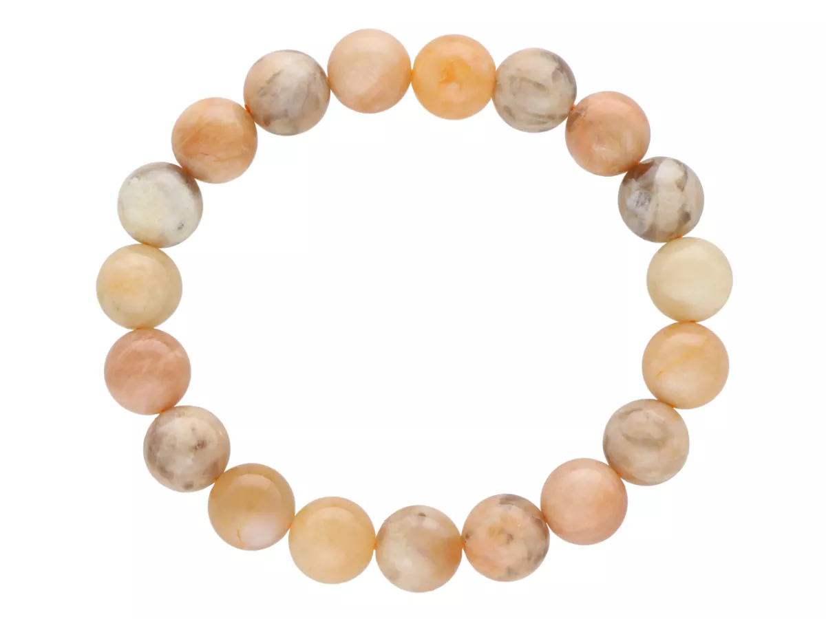 R2M16 BRANSOLETKA KAMIEŃ SŁONECZNY KULE 10,5 mm