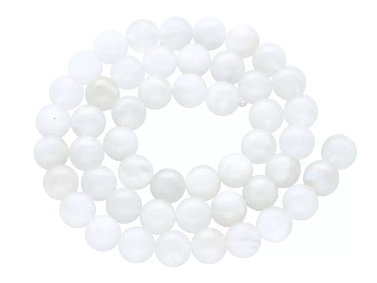 K7E48 KAMIEŃ KSIĘŻYCOWY KULE 8 mm - 1 SZNUR