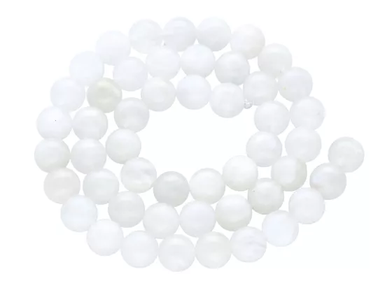 K7E48 KAMIEŃ KSIĘŻYCOWY KULE 8 mm - 1 SZNUR