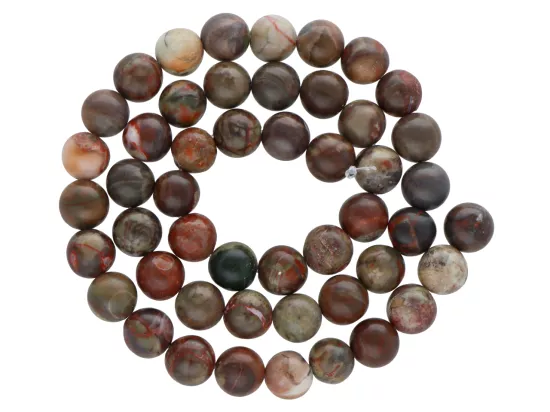 K7A28 GRANAT ZIELONY KULE 8,5 mm - 1 SZNUR