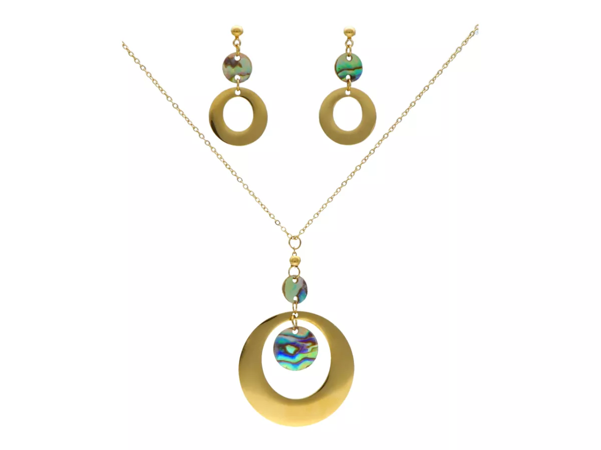 N3G45 KOMPLET BIŻUTERII STAL CHIRURGICZNA