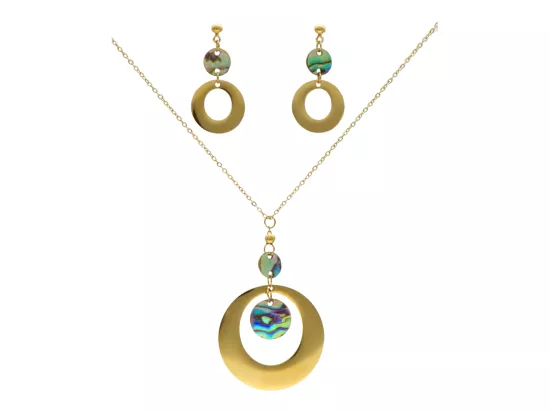 N3G45 KOMPLET BIŻUTERII STAL CHIRURGICZNA