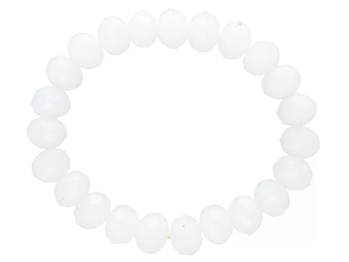 R2D90 BRANSOLETKA KRYSZTAŁKI 10 mm NA GUMCE