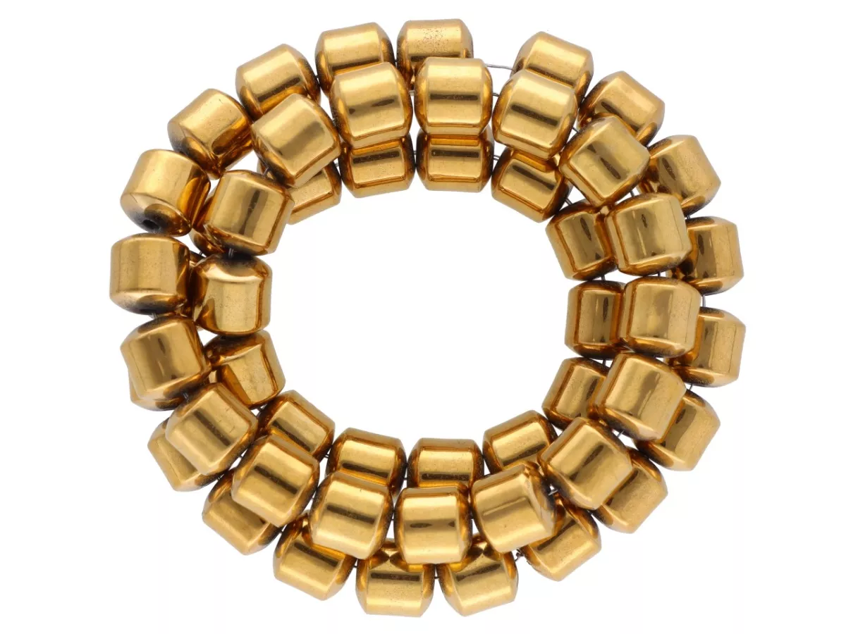 K7P08 HEMATYT MIODOWY WAŁKI 8/8 mm - 1 SZNUR