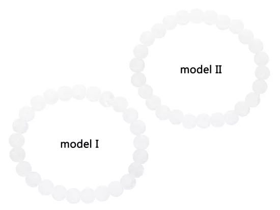R3N39 BRANSOLETKA KRYSZTAŁ LODOWY MATOWY KULE 8 mm