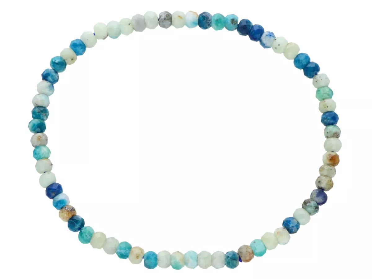 R5C30 BRANSOLETKA KAMIEŃ K2 OPONKI FASETOWANE 4 mm