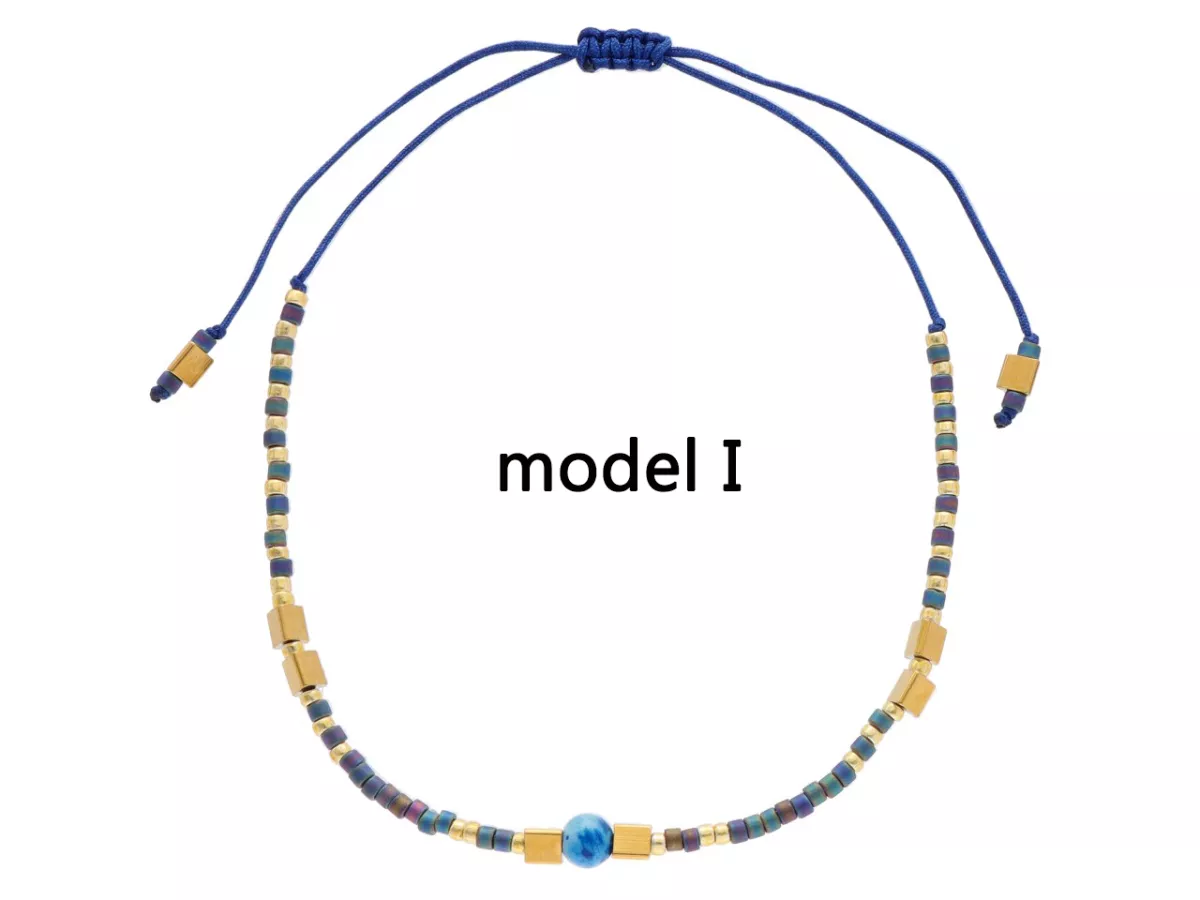 R4S80 BRANSOLETKA SHAMBALLA KRYSZTAŁKI HEMATYT MARMUREK