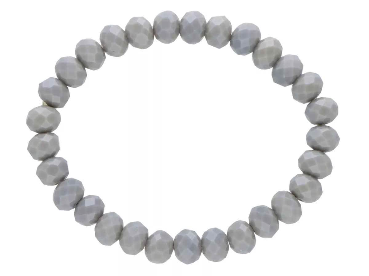 R2X49 BRANSOLETKA KRYSZTAŁKI 8 mm NA GUMCE