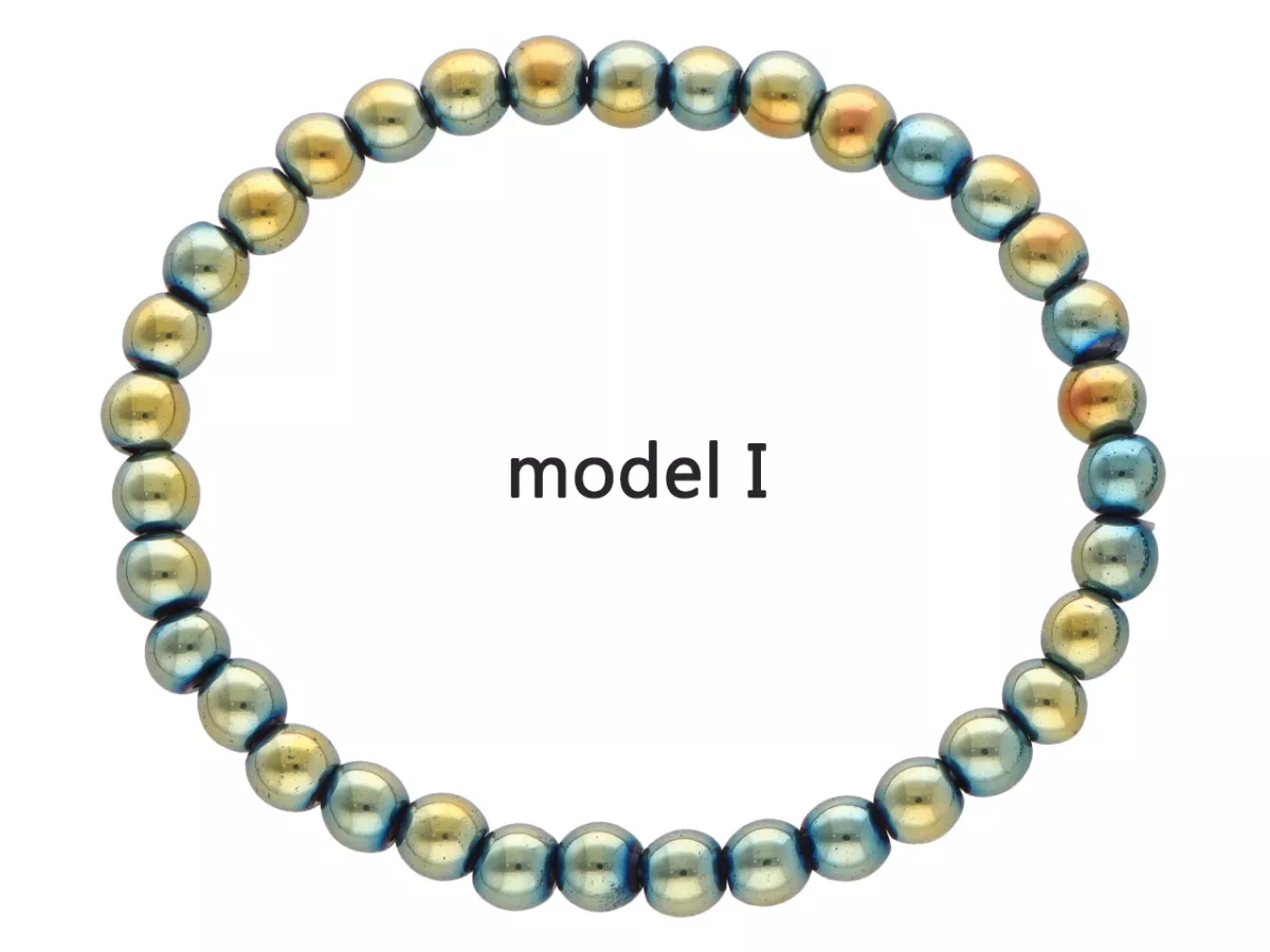 R3R03 BRANSOLETKA HEMATYT KULE 6 mm