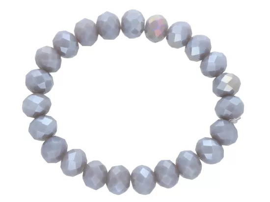 R2T73 BRANSOLETKA KRYSZTAŁKI 10 mm NA GUMCE