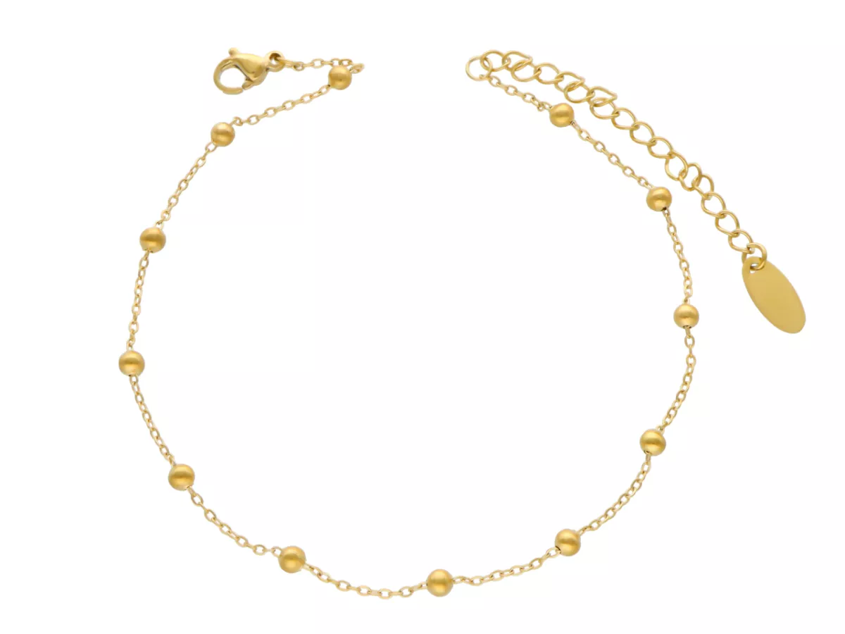 R3N22 BRANSOLETKA NA NOGĘ ZE STALI CHIRURGICZNEJ