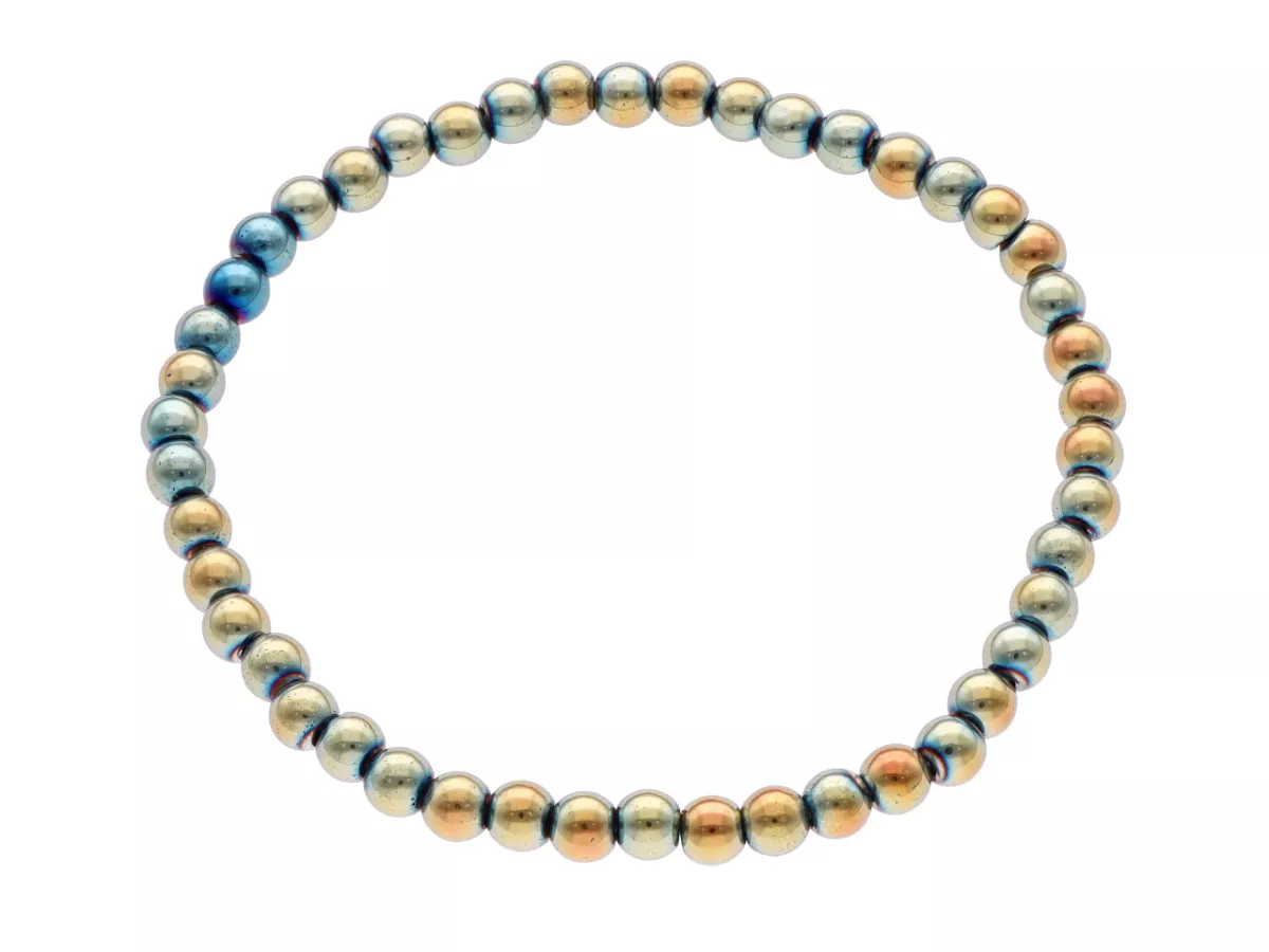 R3R01 BRANSOLETKA HEMATYT KULE 4 mm