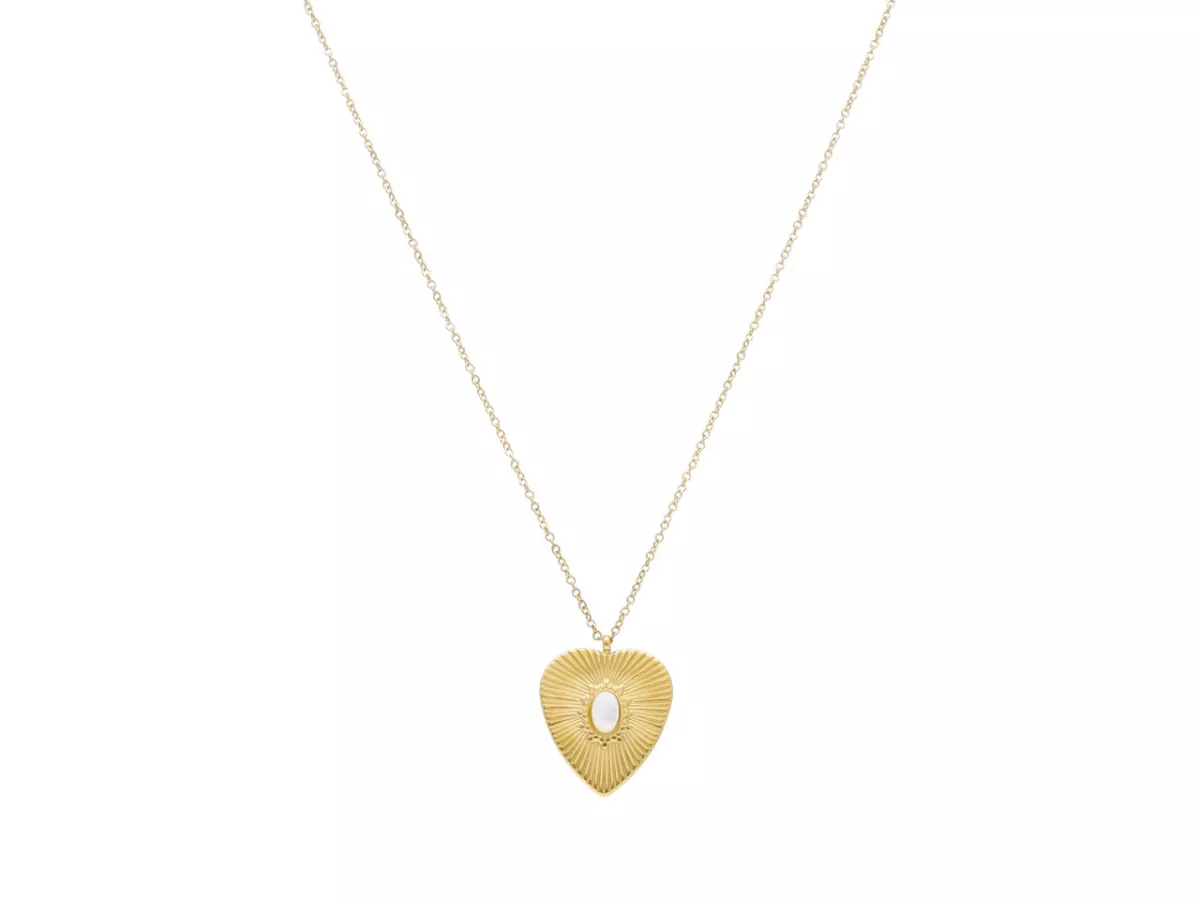 N3M92 NASZYJNIK MASA PERŁOWA I STAL CHIRURGICZNA