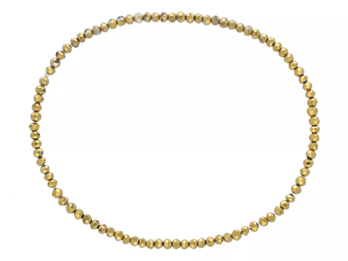 R4B73 BRANSOLETKA KRYSZTAŁKI 2,5 mm NA GUMCE