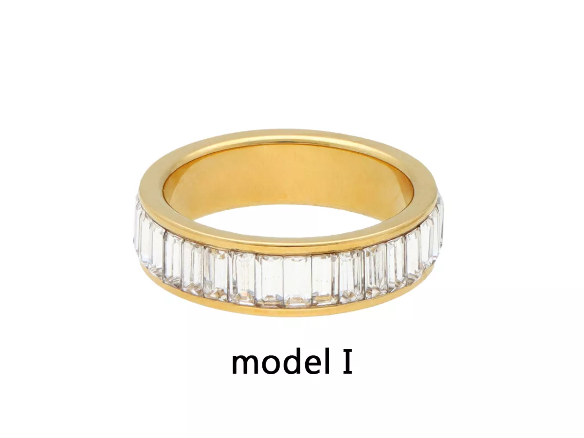 R4A21 PIERŚCIONEK ZE STALI CHIRURGICZNEJ - 1 SZTUKA