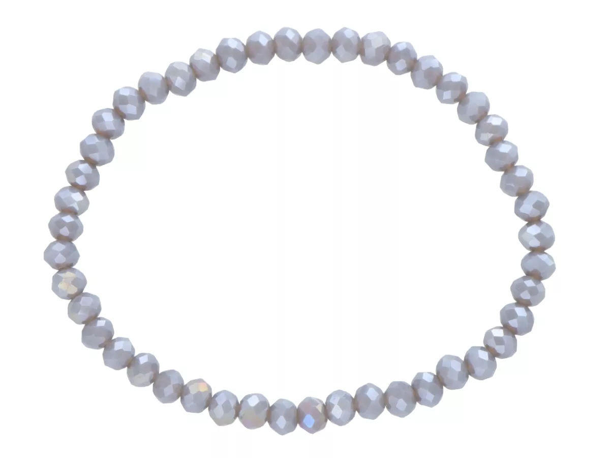 R4C78 BRANSOLETKA KRYSZTAŁKI 4,5 mm NA GUMCE