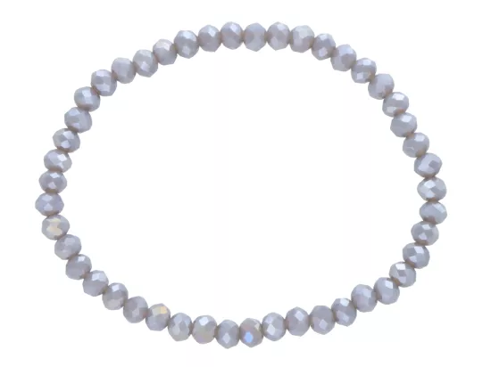 R4C78 BRANSOLETKA KRYSZTAŁKI 4,5 mm NA GUMCE