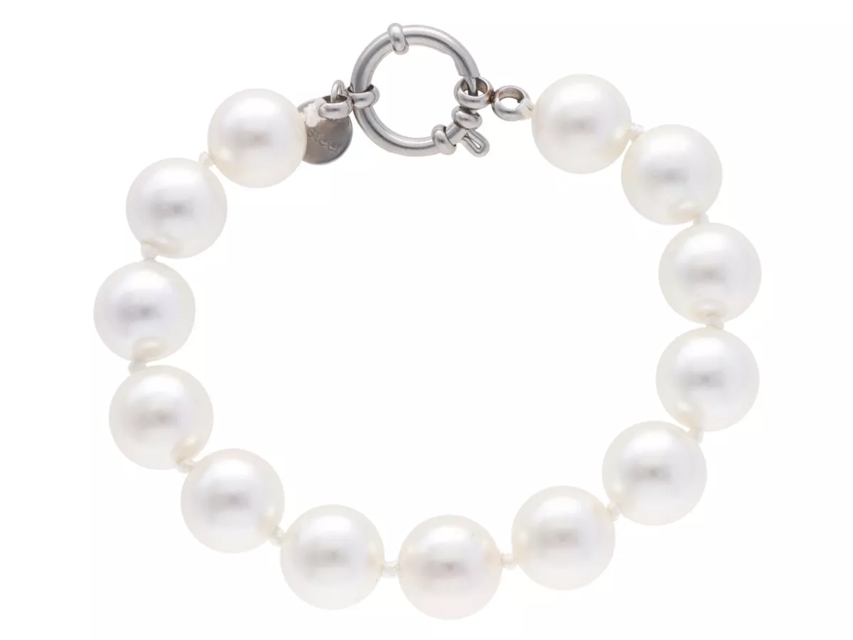 R2R89 BRANSOLETKA PERŁA MAJORKA KULA 12 mm