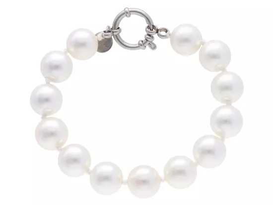 R2R89 BRANSOLETKA PERŁA MAJORKA KULA 12 mm