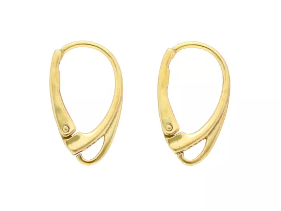 P3H73 BIGLE ANGIELSKIE SREBRO 925 POZŁACANE - 1 PARA