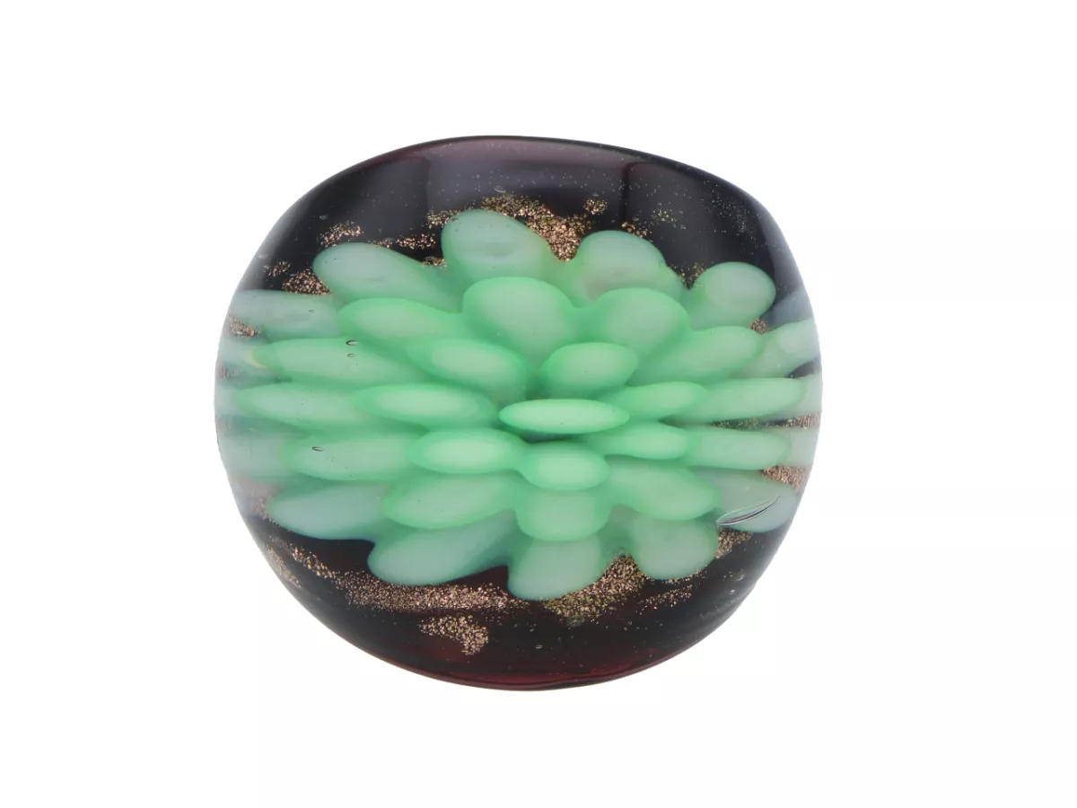 R4K97 PIERŚCIONEK SZKŁO WENECKIE