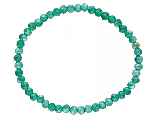 R4F54 BRANSOLETKA KRYSZTAŁKI 4,5 mm NA GUMCE